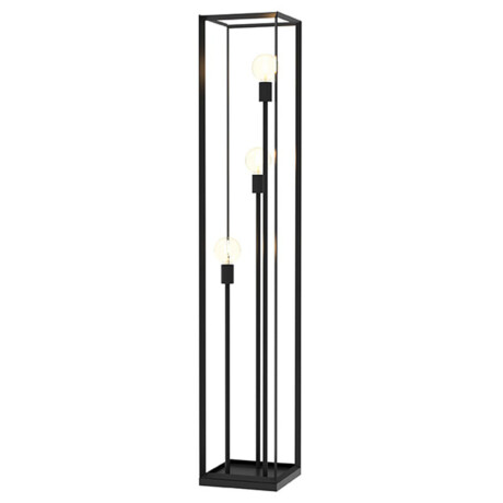 LABEL51 Vloerlamp 'Tetto' 3-lamps, kleur Zwart