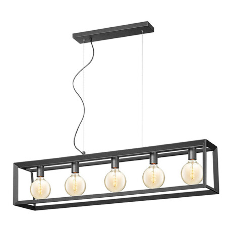 LABEL51 Hanglamp 'Tetto' 5-lamps, kleur Zwart