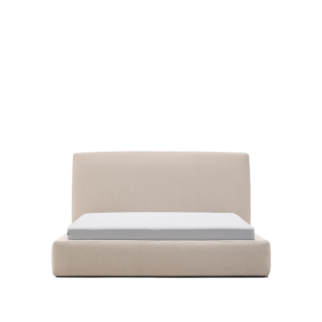 Kave Home Bed 'Blok' 160 x 200cm, kleur Beige