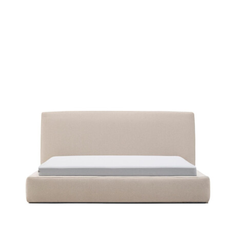 Kave Home Bed 'Blok' 180 x 200cm, kleur Beige