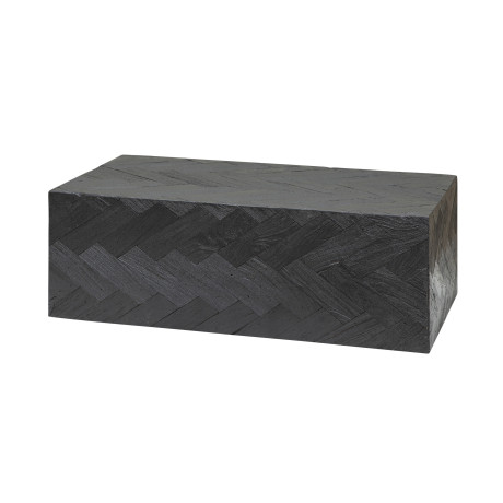 Tower Living Salontafel 'Ziano' Visgraat, 100 x 52cm, kleur zwart