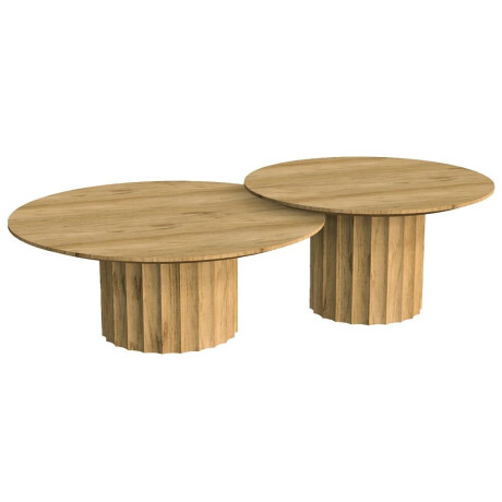 Tower Living Salontafel 'Crotone' Acaciahout, Set van 2 stuks