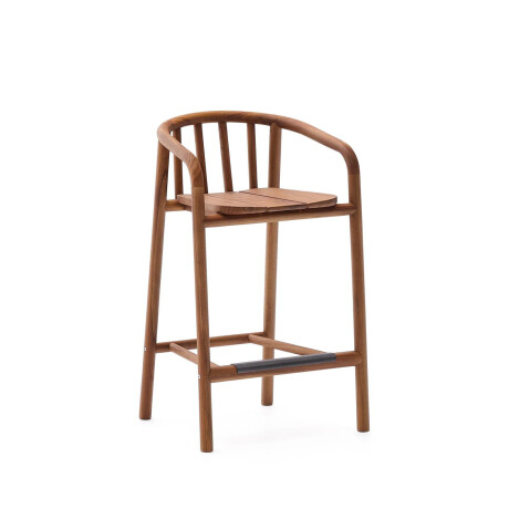 Kave Home Barkruk 'Turqueta' Teakhout (zithoogte 65cm)