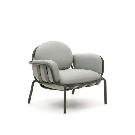 Kave Home Outdoor Fauteuil 'Joncols' kleur Grijs/Groen