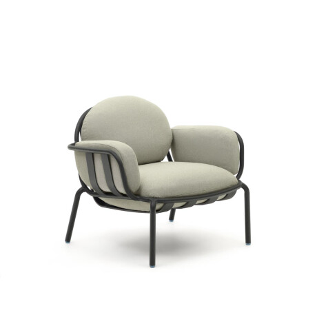 Kave Home Outdoor Fauteuil 'Joncols' kleur Beige/Grijs