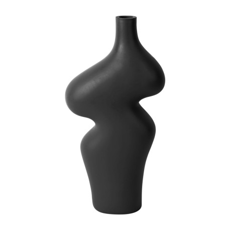 present time Vaas 'Organic Curves' 30cm, kleur Zwart