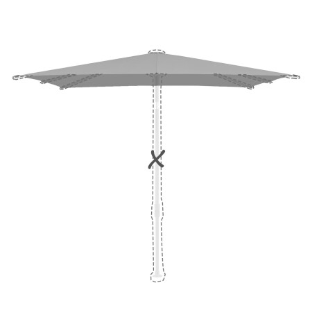 Stokparasoldoek Glatz Smart 240x240cm vierkant (Stofklasse 5)