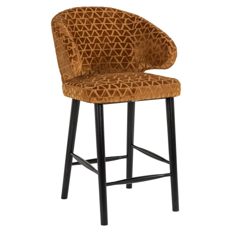 Richmond Barstoel 'Indigo' Triangle, kleur Goud