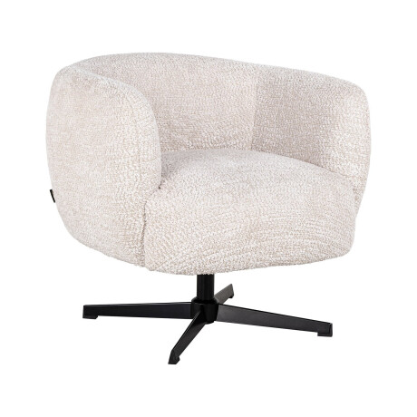Richmond Draaifauteuil 'Estelle' Chenille, kleur Crème
