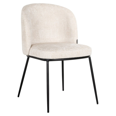 Richmond Eetkamerstoel 'Elvi' Chenille, kleur Beige