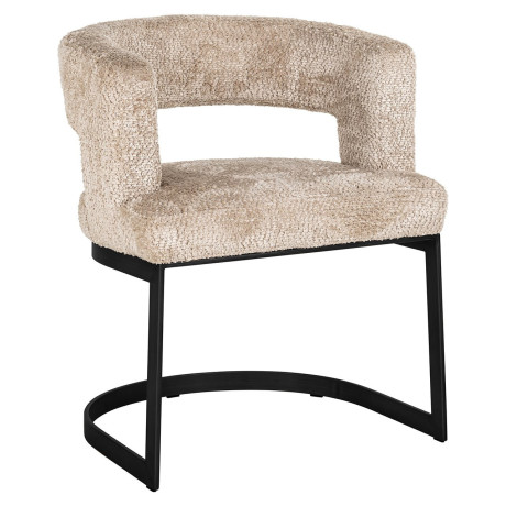 Richmond Eetkamerstoel 'Ellis' Chenille, kleur Beige