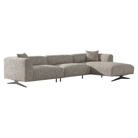 Richmond 3-zits Loungebank 'Hoxton' Rechts, Be Trendy, kleur Naturel