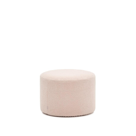 Kave Home Poef 'Kaeli' Bouclé, 60cm, kleur Roze