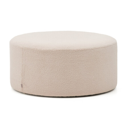 Kave Home Poef 'Kaeli' Bouclé, 90cm, kleur Roze