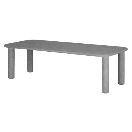 DTP Home Eettafel 'Clio' Betonlook, 260 x 100cm, kleur Grijs