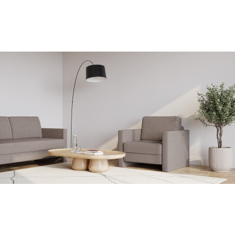 BRUNO slaapstoel 70cm in aurora taupe | praktisch formaat | stevig massief hout & boxspringcomfort
