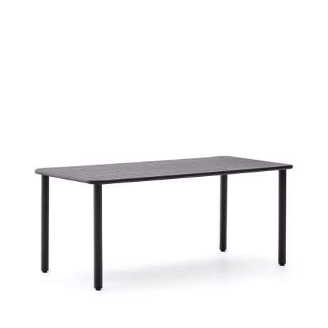 Kave Home Tuintafel 'Brai' Staal, 180 x 90cm, kleur Donkergrijs
