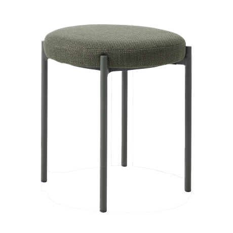 Pico metalen krukje groen - met olijfgroene zitting - 48 cm