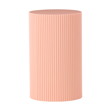 Asa houten bijzettafel zacht roze - Ø 31 cm