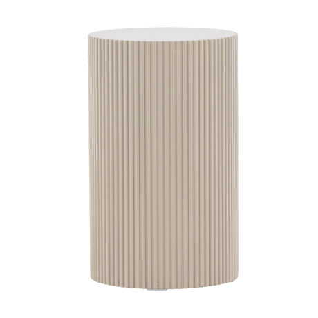 Asa houten bijzettafel beige - Ø 31 cm