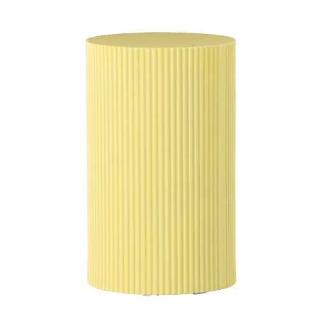 Asa houten bijzettafel geel - Ø 31 cm