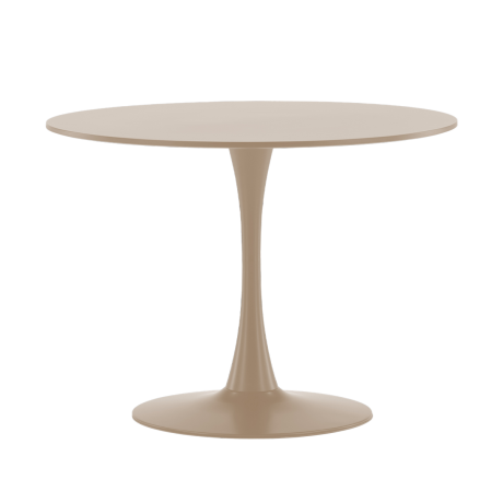 Amy houten eettafel beige - Ø100 cm