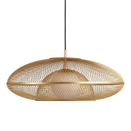 Faraday lampenkap large brushed brass - Ø 60
