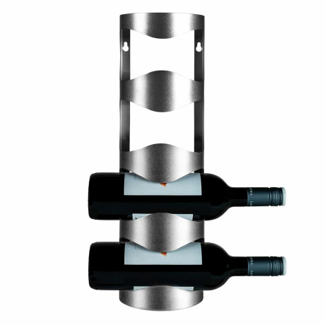 QUVIO Wijnrek voor wand - Voor 4 flessen - Aluminium