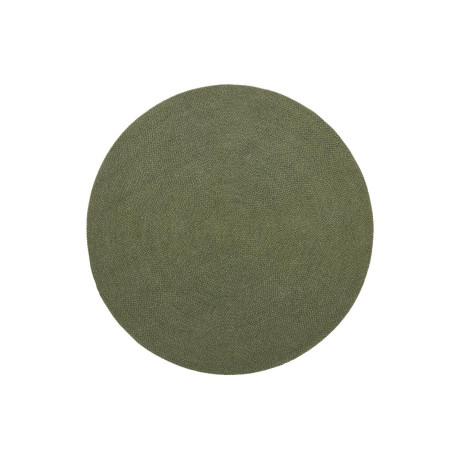 Kave Home Rond Vloerkleed 'Despas' 200cm, kleur Donkergroen