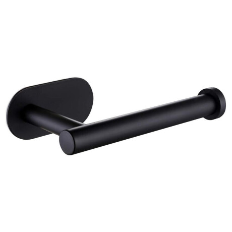 XIVADA Toiletrolhouder Nino - Rvs - Zelfklevend - Zwart