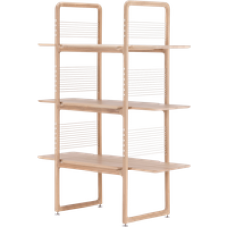 Muse room divider houten boekenkast whitewash - 140 cm