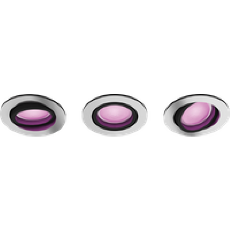 Philips Hue Centura inbouwspot White and Color - rond - Aluminium - 3-pack