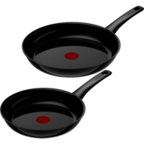 Tefal Renew On Keramische koekenpannenset 24 + 28 cm Zwart