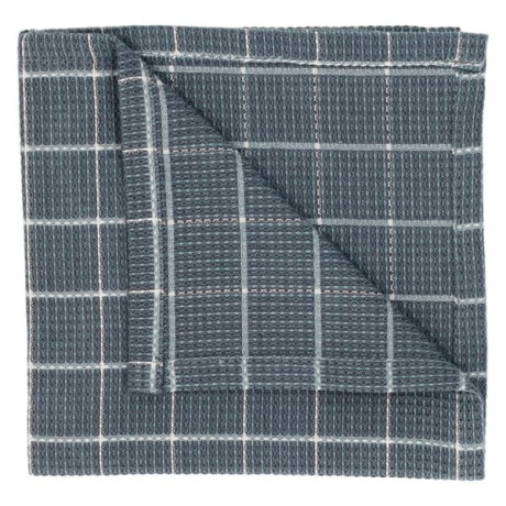 Vaatdoekje, bio-katoen, denimblauw ruitje