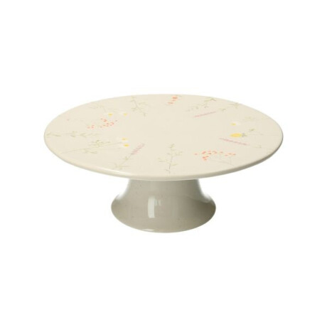 Taartplateau, steengoed, botanisch,Ø 25 cm