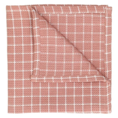 Vaatdoekje, bio-katoen, oudroze/wit geruit