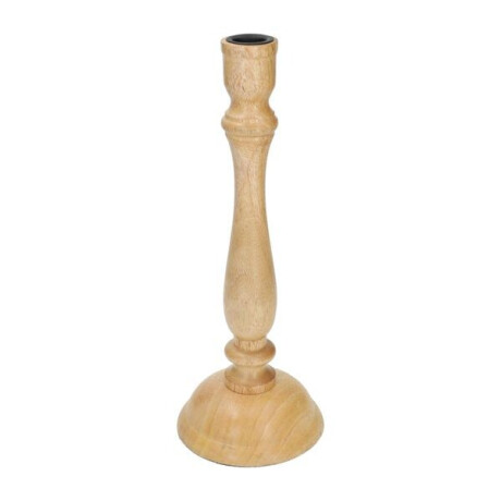 Kandelaar, mangohout, hoog, 29,5 cm