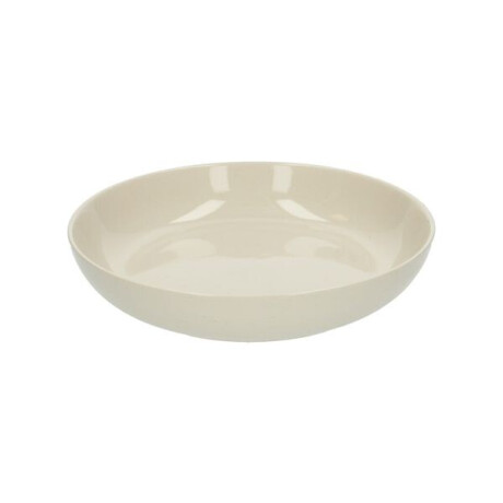 Diep bord, steengoed, beige, spikkel, Ø 22,5 cm