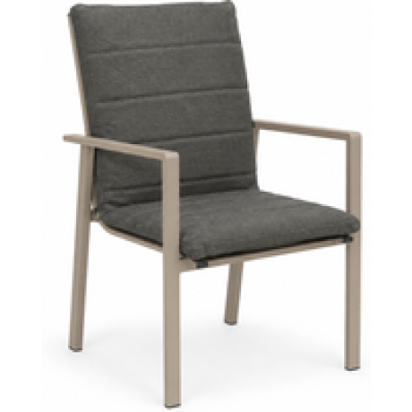 Lifestyle Timo dining tuinstoel loft/dark grey