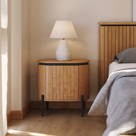 Kave Home Nachtkastje 'Licia' Mangohout, Met 1 deur