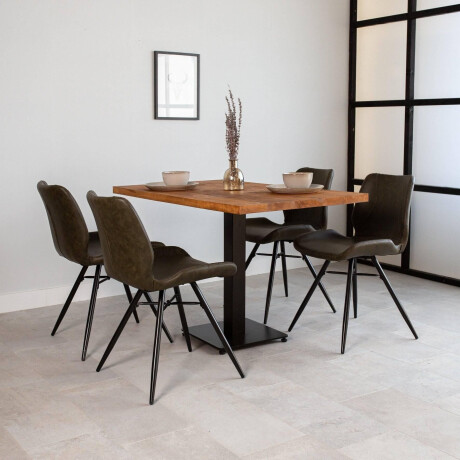 Bistrotafel rechthoek mangohout | Dimehouse