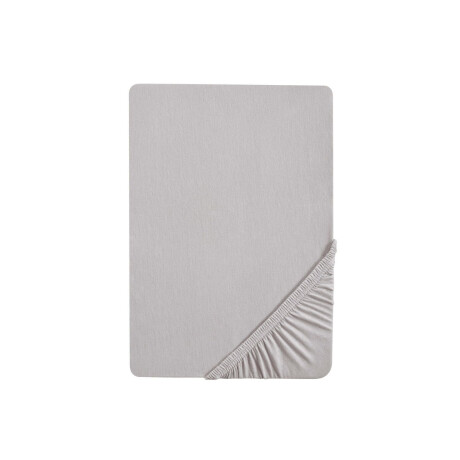 Biberna Jersey hoeslaken (Grijs, 180-200 x 200 cm)