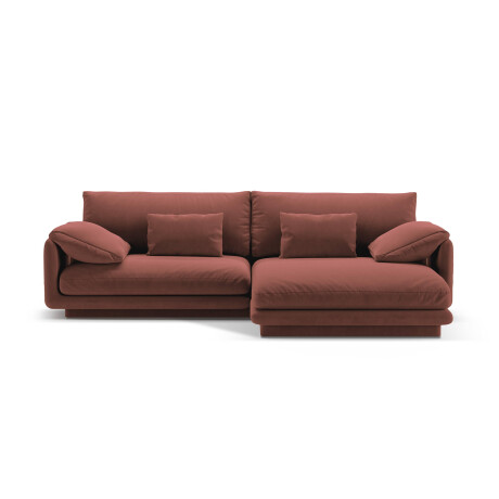 4-zits hoekbank Torino rechts velvet | Micadoni