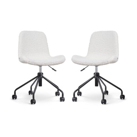Set van 2 bureaustoelen Nout-Fé teddy | Nolon