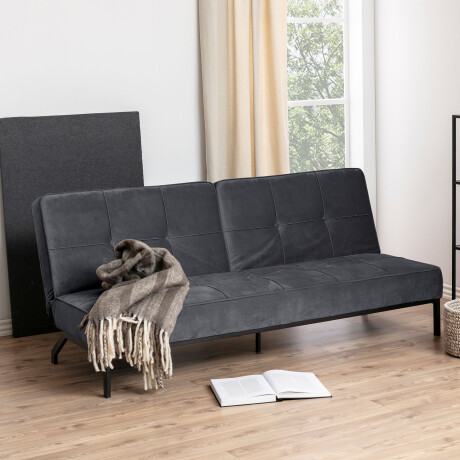 Bendt Slaapbank 'Maja' Velvet, kleur Donkergrijs