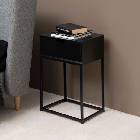 Bendt Nachtkastje 'Nathan' met 1 lade, kleur Zwart