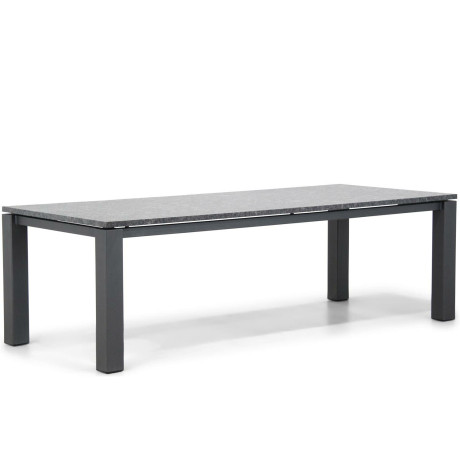 Van Dijk Alaska dining tuintafel 240 x 100 cm met Pearl Black Satinado blad