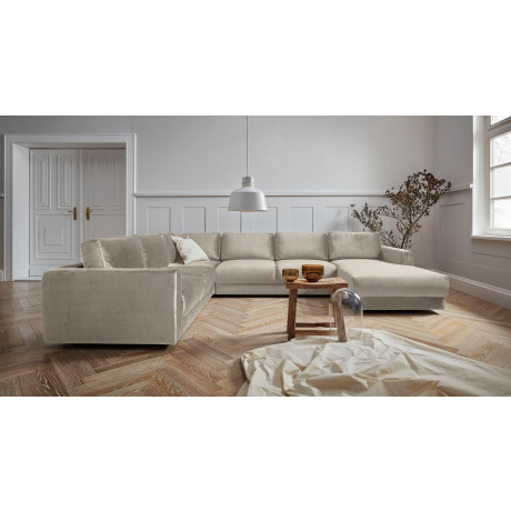 andas Zithoek Hobro U-vorm in 3 stofkwaliteiten in vele kleuren, design by morten georgsen