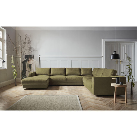 andas Zithoek Hobro U-vorm in 3 stofkwaliteiten in vele kleuren, design by morten georgsen