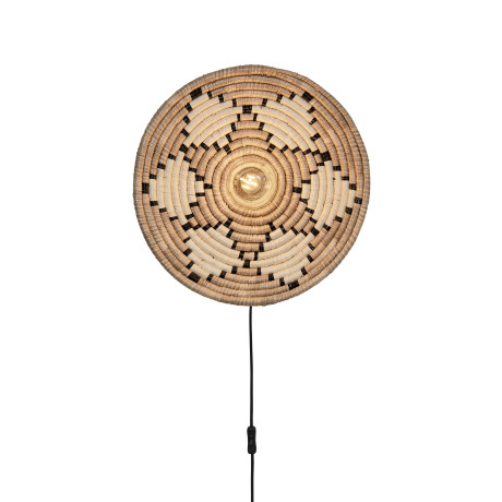 GOOD&MOJO Wandlamp 'Andros' 45cm, kleur Naturel/Wit